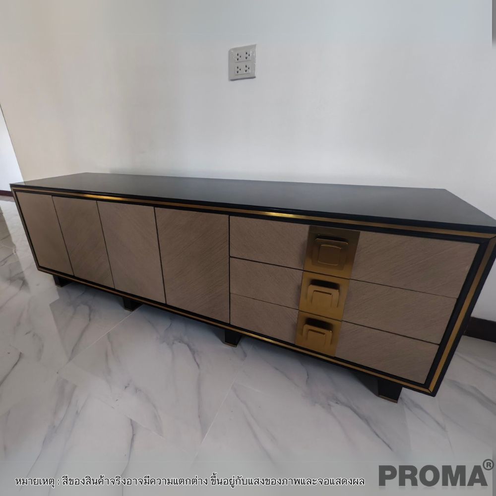 [Pre-order] ตู้วางทีวี PROMA-TVS-16A 180 ซม. สีดำ_4